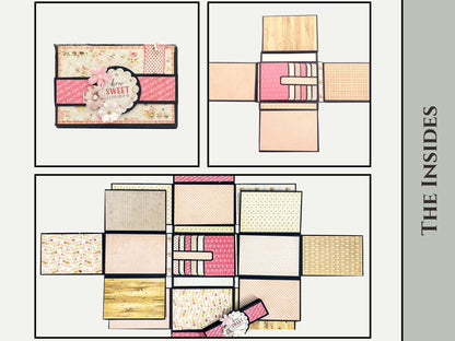 CrafTreat Blocs Vides pour Scrapbook - Folio Extensible - Couleur Kraft