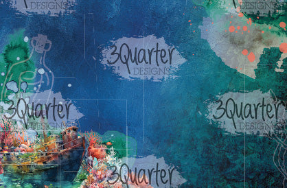 3Quarter Designs Royaume de Poséidon Pack de Cartes 6x4