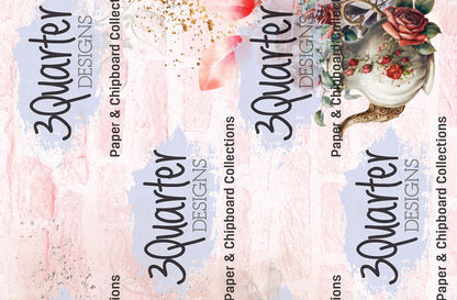 Lot de 6 cartes 10x15 cm Rose ensorcelée
