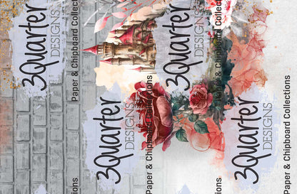 Lot de 6 cartes 10x15 cm Rose ensorcelée