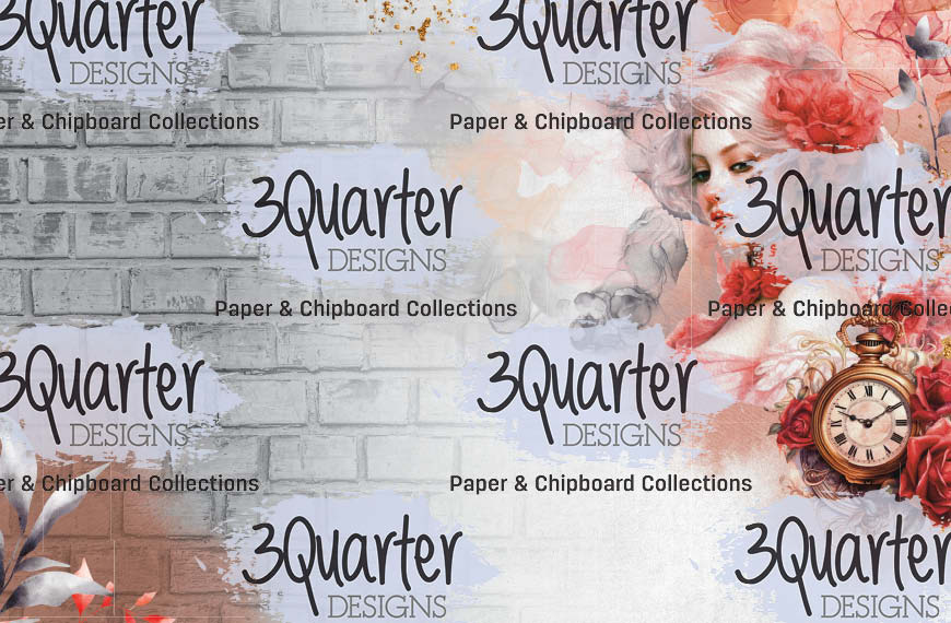 Lot de 6 cartes 10x15 cm Rose ensorcelée