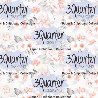 Pack de 6 papiers Spellbound Rose 15x15 cm