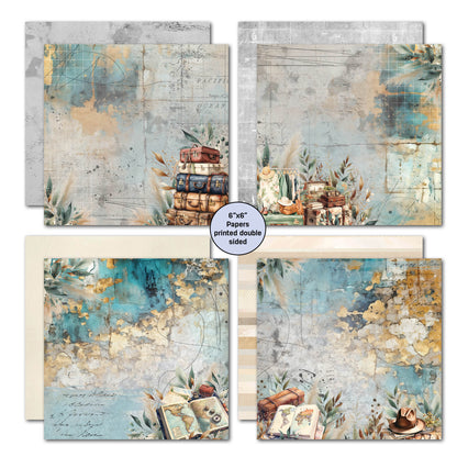 Lot de Papiers 6x6 3Quarter Designs Adventures Return