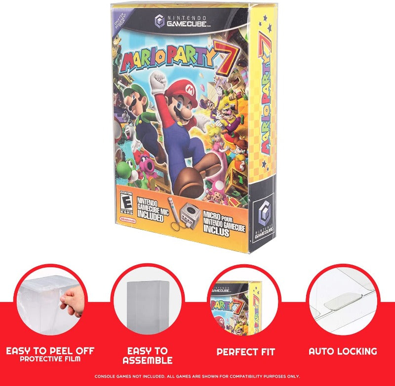 Nintendo GameCube Mario Party Zelda Four Swords EVORETRO PET Protectors - Pack of 1