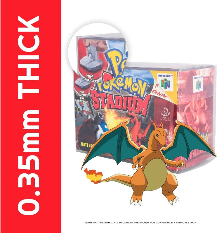 EVORETRO Nintendo N64 Pokemon Stadium PET Protectors - Pack of 1
