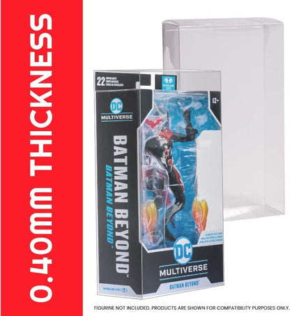 DC Multiverse McFarlane Regular (Batman Beyond - Boîte Noire) & Mirrorverse (Boîte) EVORETRO PET Protecteur 0.40MM - Lot de 10
