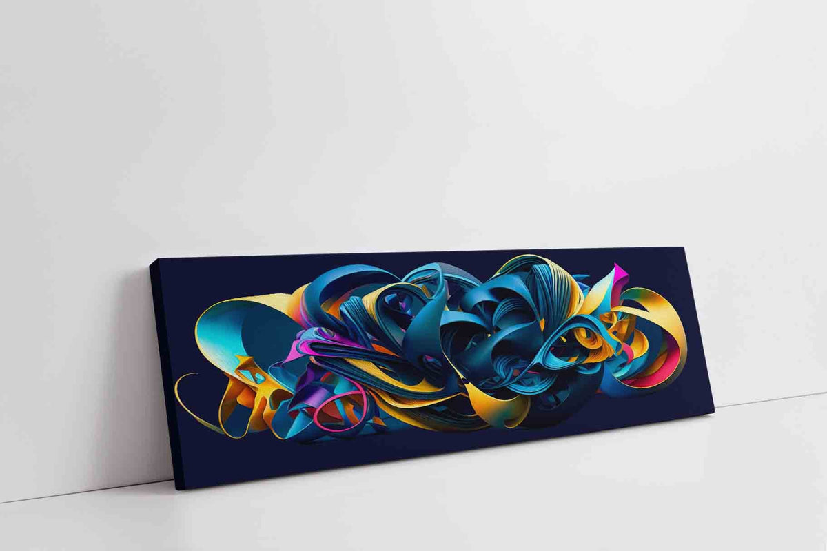 Grande décoration murale sur toile - La vie vibre dans un mélange de couleurs - Œuvre d'art abstraite