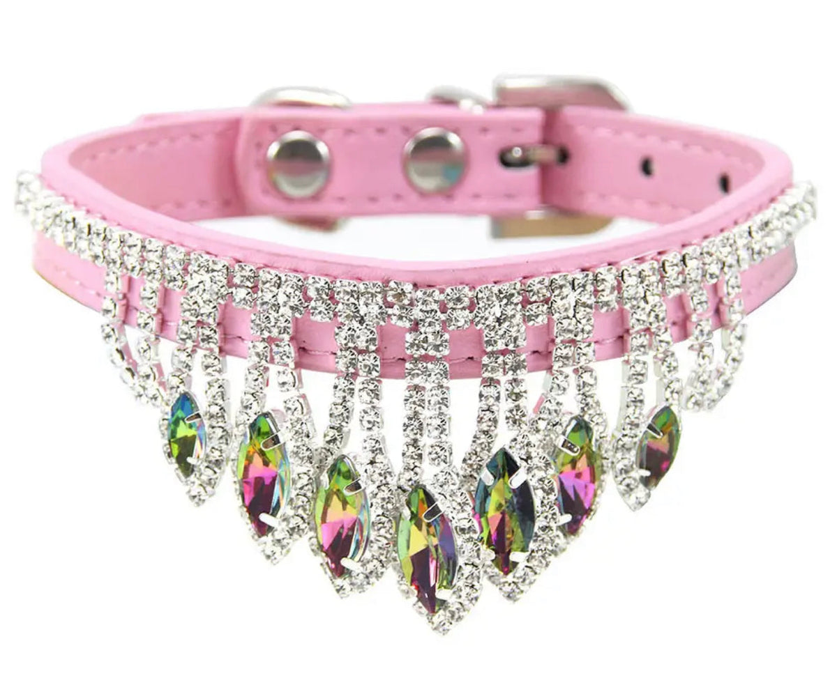 Collier pour chien Rose Impératrice | Collier strass pour chien