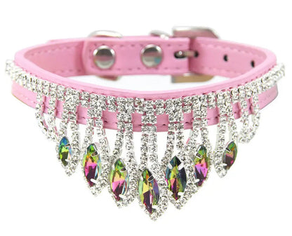 Collier pour chien Rose Impératrice | Collier strass pour chien