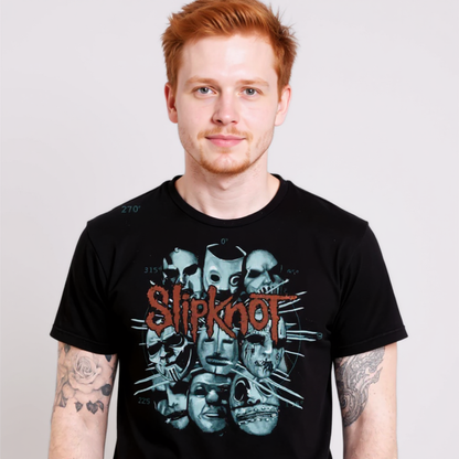 T-shirt unisexe masques Slipknot