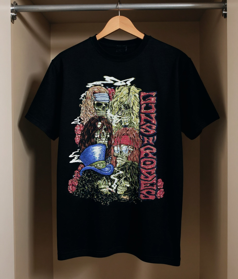 T-shirt crânes vintage Guns 'N' Roses
