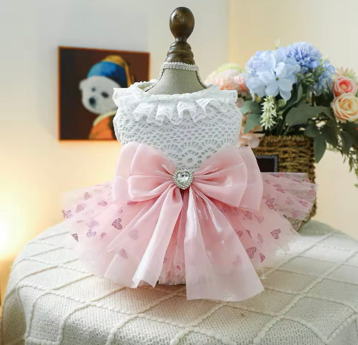 Robe pour chien Laura | Robe de créateur pour petits chiens