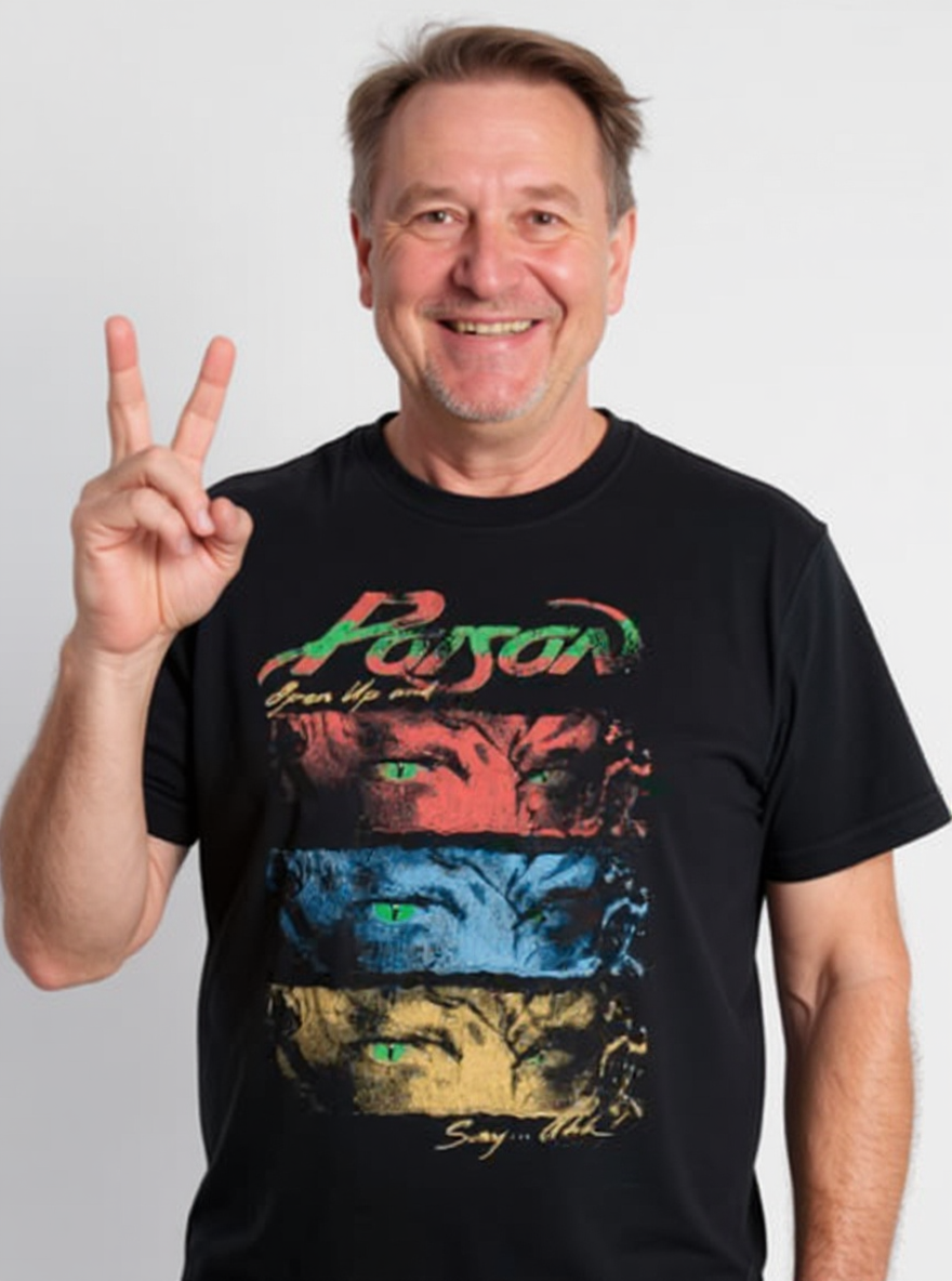 T-Shirt Yeux - Poison (Noir)