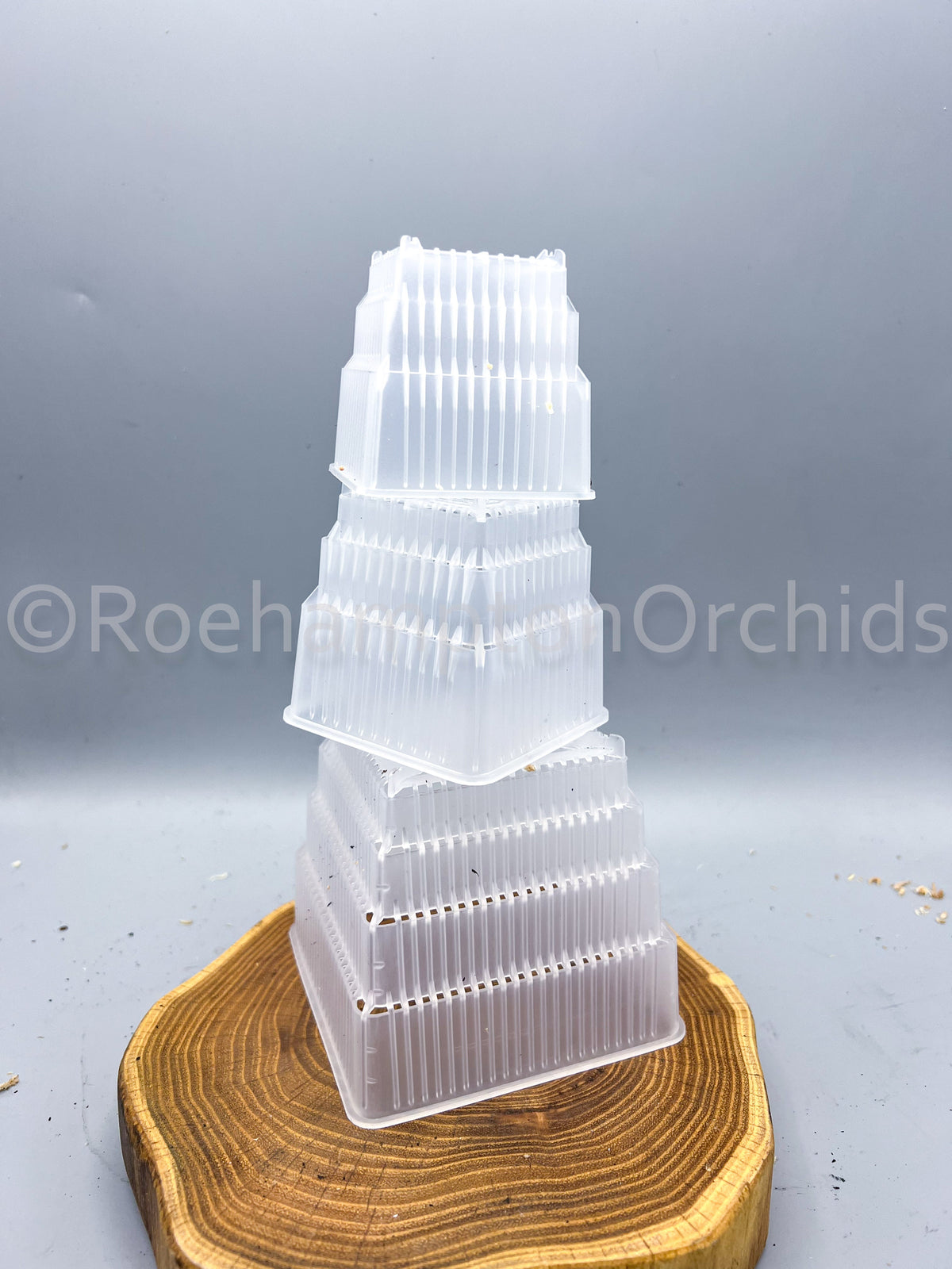 Pots carrés transparents ultra-aérés
