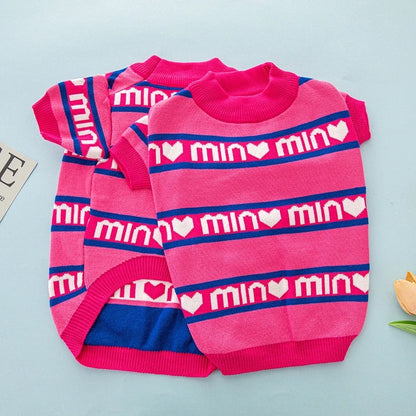 Min Min Dog Sweater – Cozy Knit Outfit for Dogs