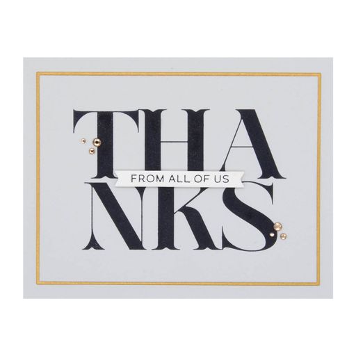 Plaque d'impression Big Thanks de la collection BetterPress