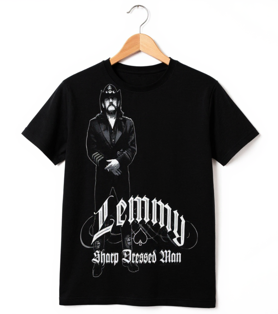 T-shirt Lemmy - Sharp Dressed Man (Noir)