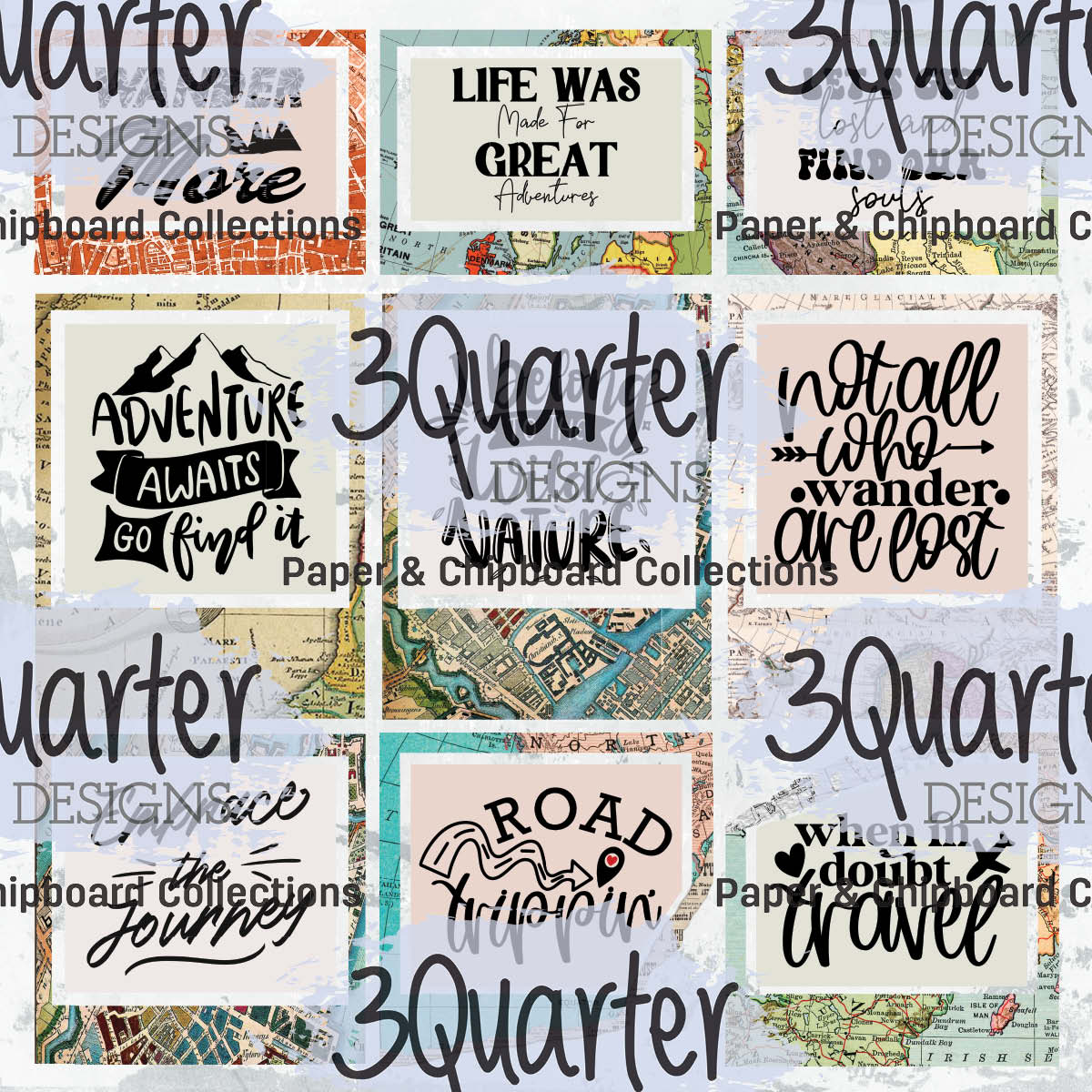Voyages Incroyables, lot de 8 x 8