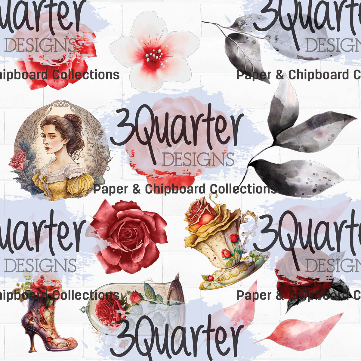Paquet Spellbound Rose 8x8