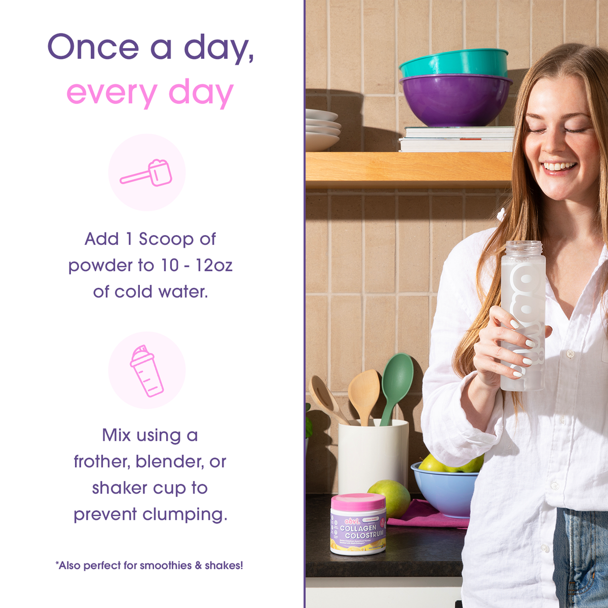 Obvi. Collagen Colostrum - Lemon Sorbet