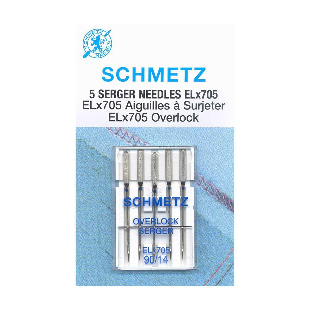 Aiguilles pour surjeteuse SCHMETZ #1821 Elx705 sous blister - 90/14 - 5 pièces
