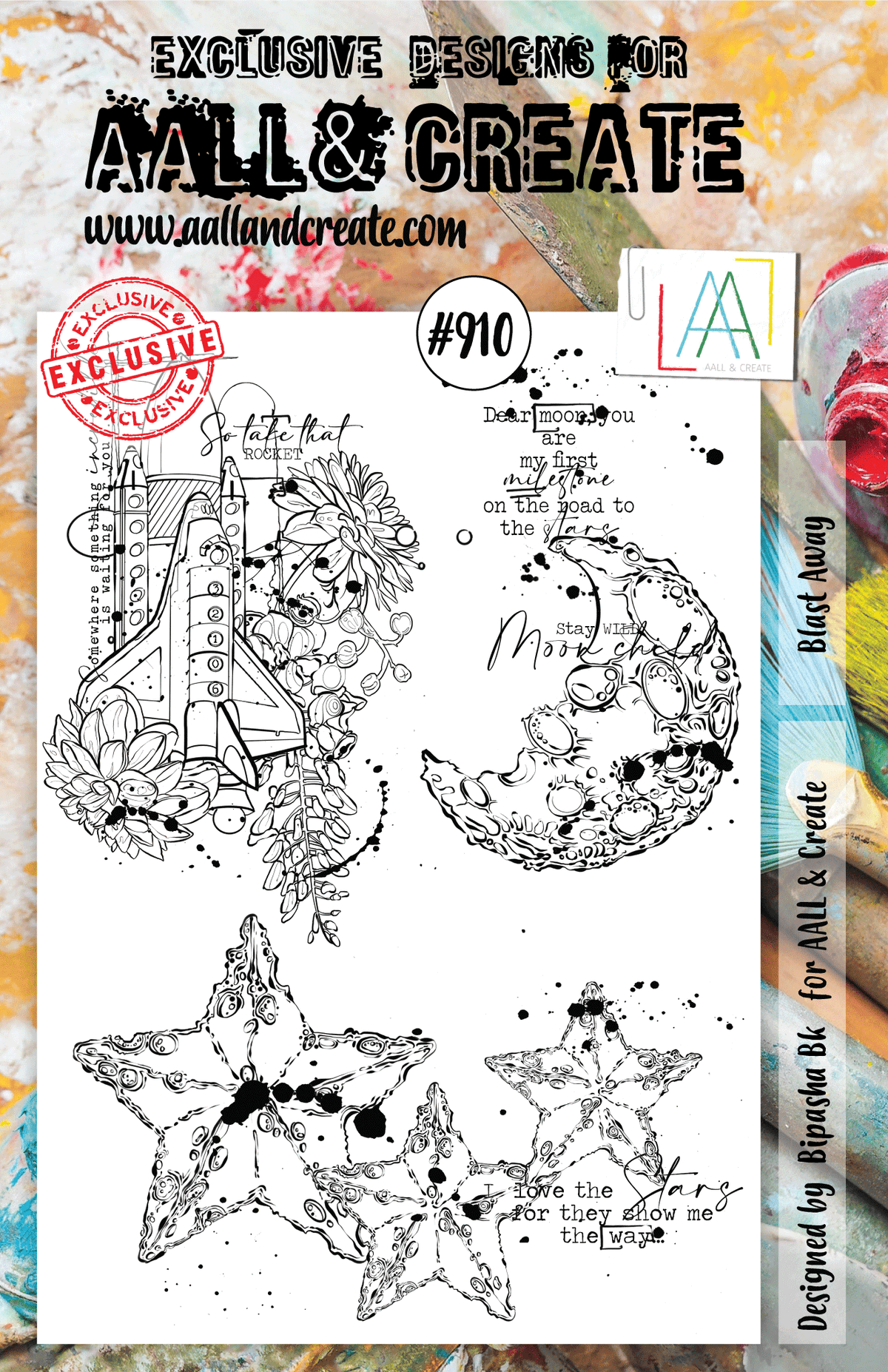 AALL and Create Stamp Set -910 - Souffle loin
