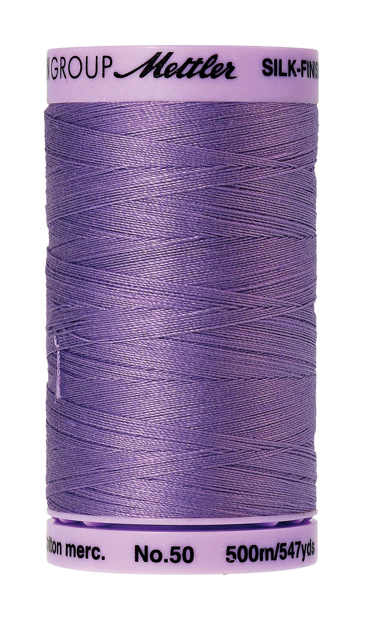Mettler  Silk-Finish 50wt Solid Cotton Thread 547yd/500M English Lavender
