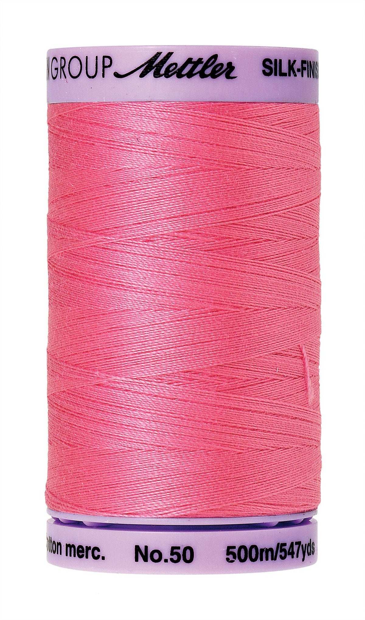Fil de coton Mettler Silk-Finish 50wt uni 547 vg/500 m Roseate