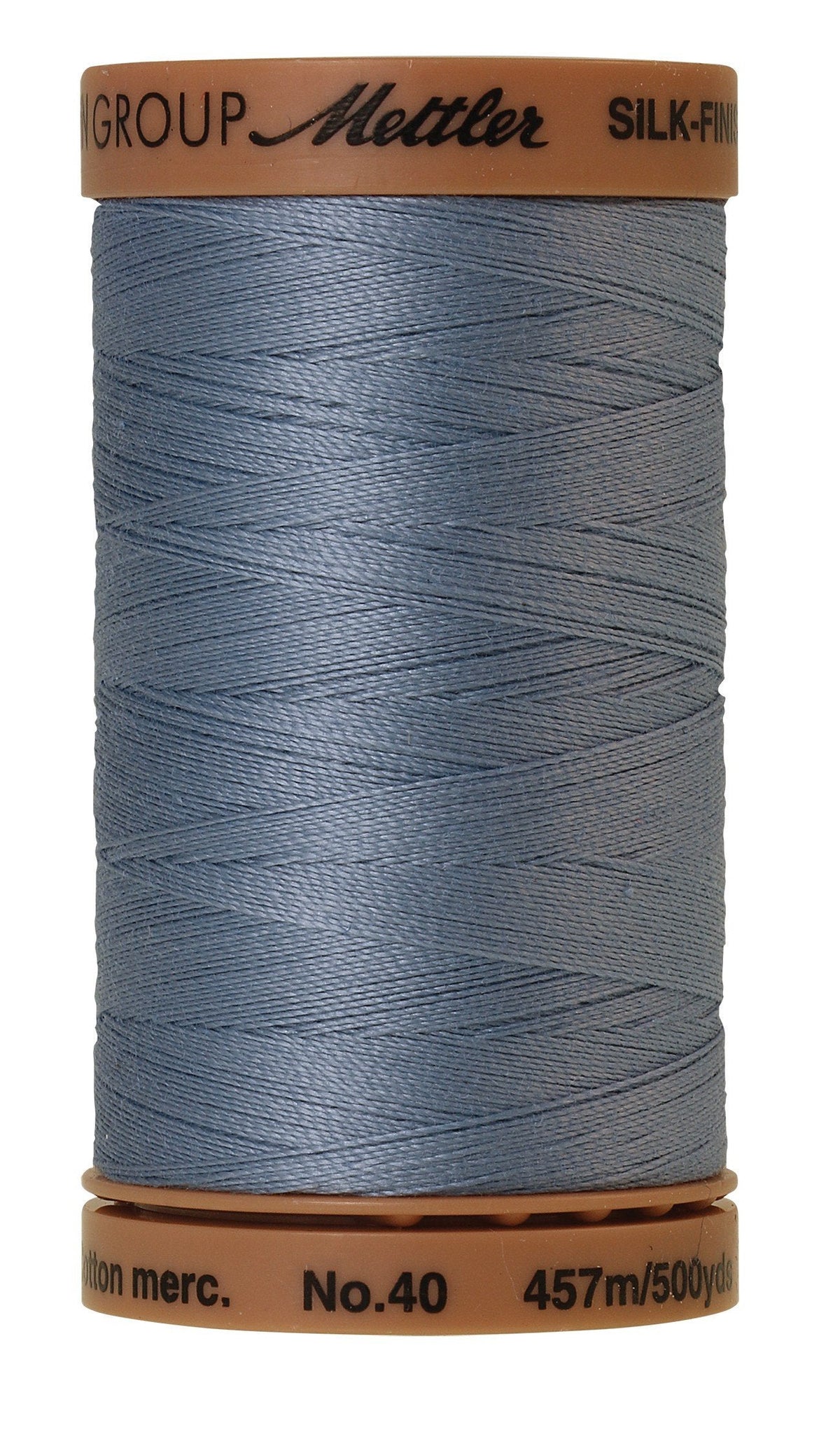 Mettler  Silk-Finish 40wt Solid Cotton Thread 500yd/457M Summer Sky