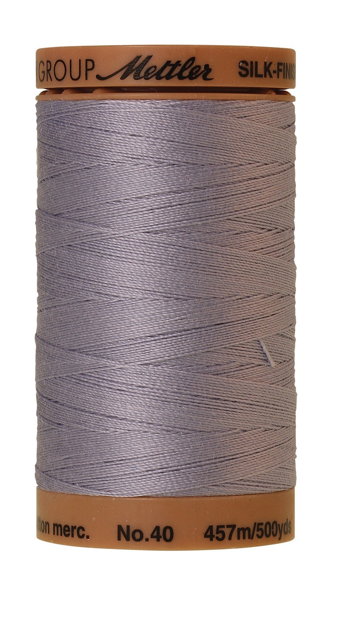Mettler Fil de coton uni Silk-Finish 40wt 500yd/457M Cosmic Sky