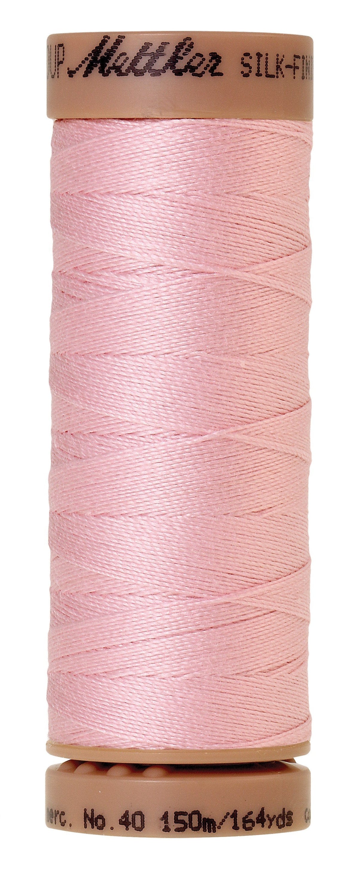 Mettler  Silk-Finish 40wt Solid Cotton Thread 164yd/150M Parfait Pink
