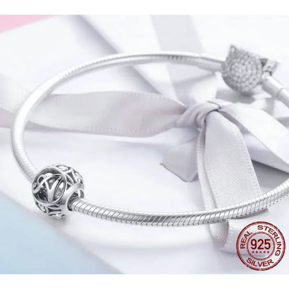 925 Sterling Silver Initial Charm Bead