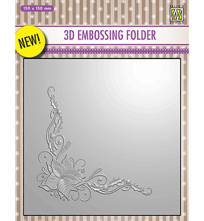Dossier de gaufrage 3D Nelle Choice - Coin de Poinsettia