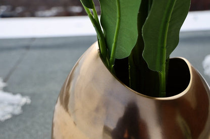 Fina - Brass Floor Planter (Multiple Sizes)
