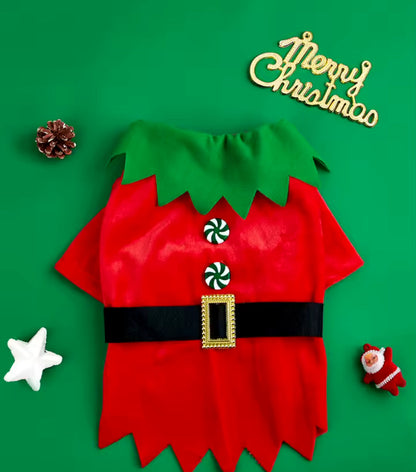 Elf Christmas Outfit – Festive Holiday Costume for Dogs
