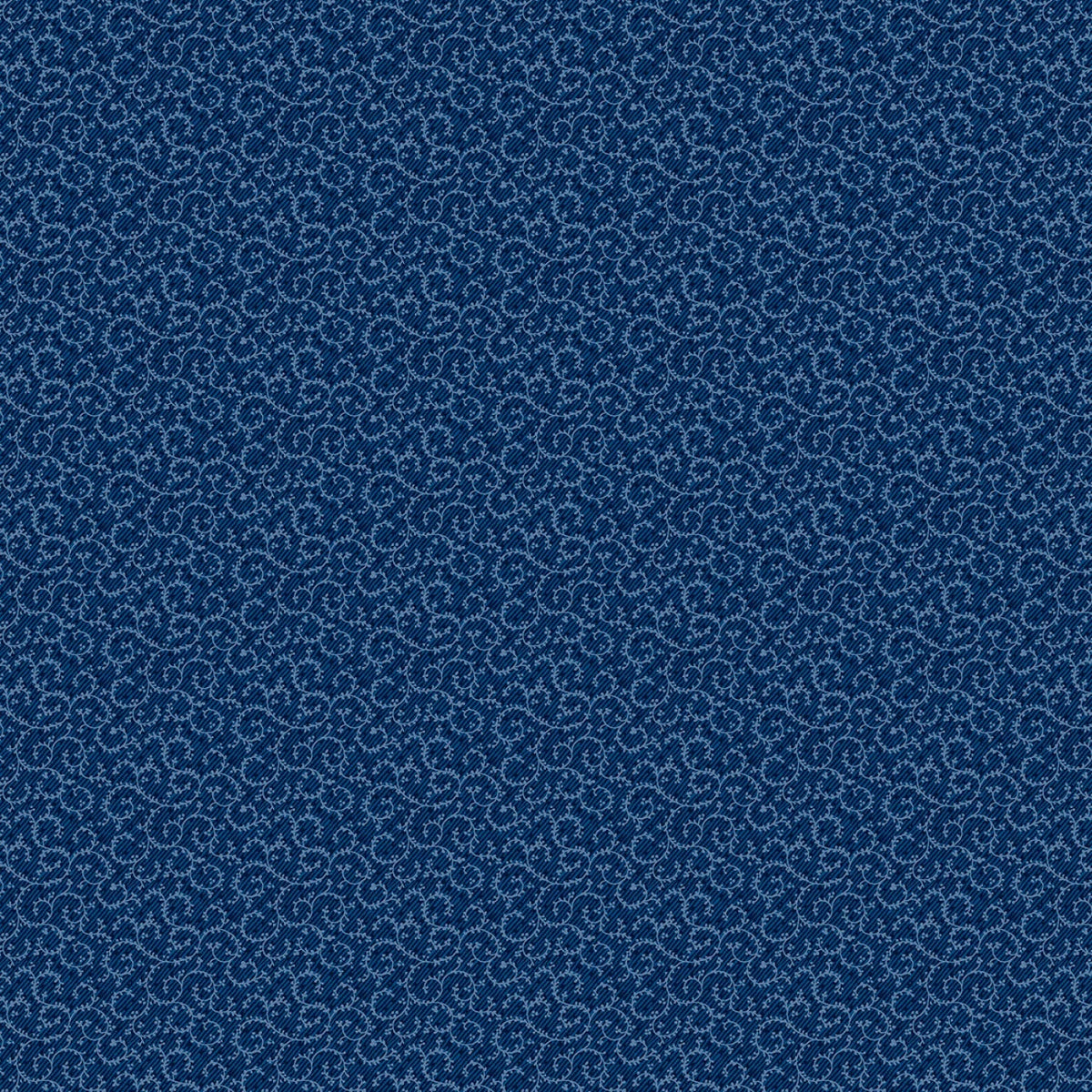 Wilmington Prints' Essential Basics - Navy Crescent Swirl