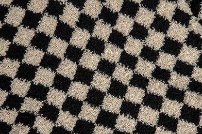 Tap Shoe & Rainy Day Check Print Extended Throw