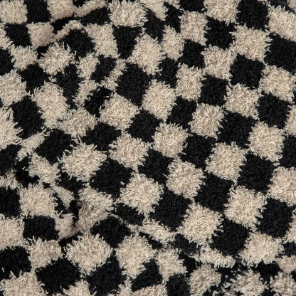 Tap Shoe & Rainy Day Check Print Extended Throw
