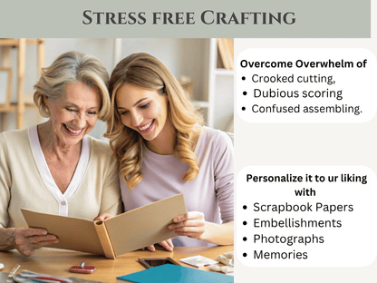CrafTreat Accordion Hinge Book 1 - White