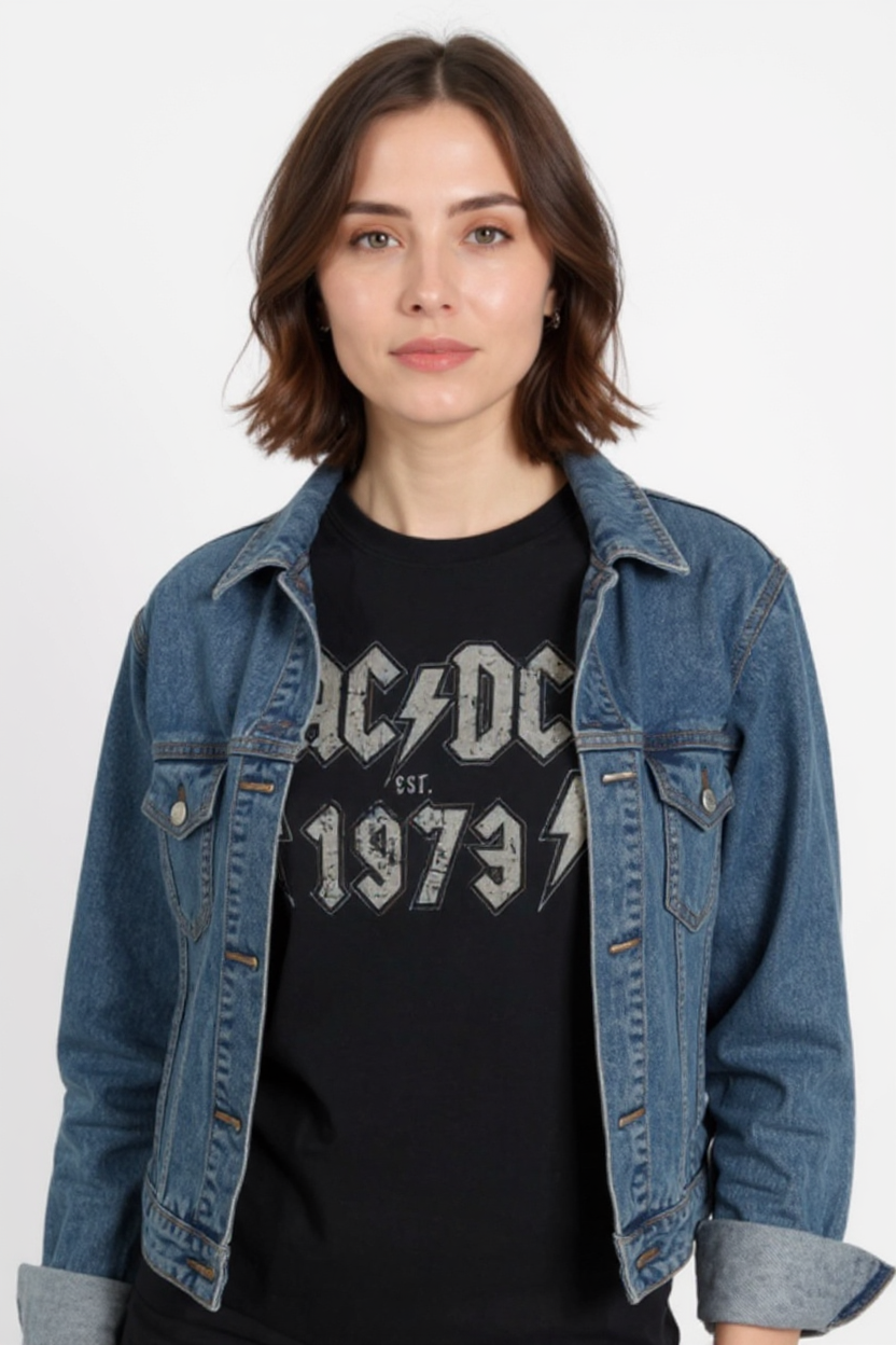 T-shirt AC/DC depuis 1973 - Noir