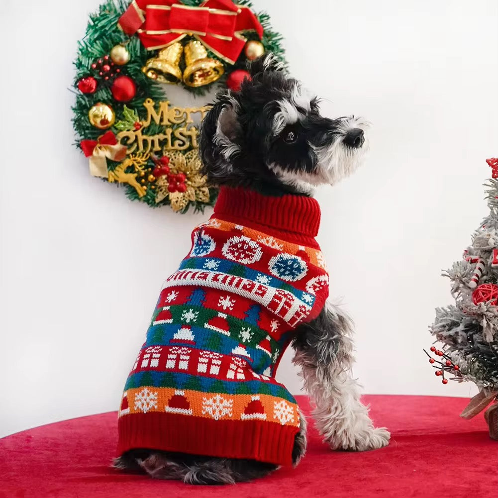 Pull de Noël Nicholas pour chien – Pull de Noël festif pour chien