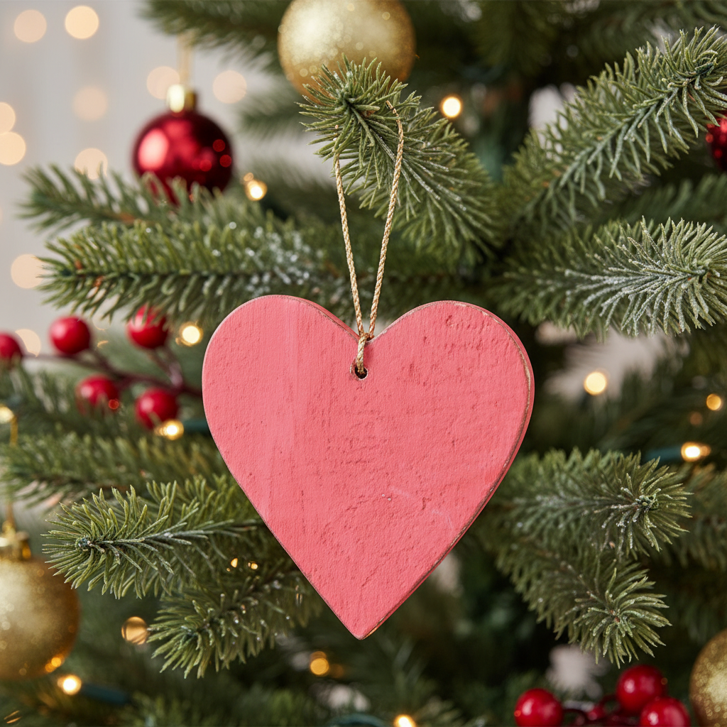 Décoration Cœur en Bois à Suspendre