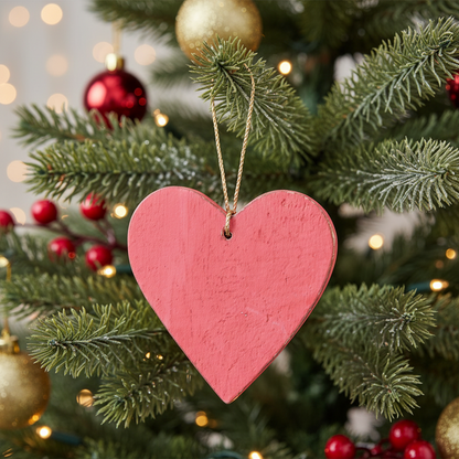 Décoration Cœur en Bois à Suspendre