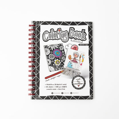 Livre de Coloriage ABM Colorful Magic Art By Marlene 210x148x8mm 20 Feuilles