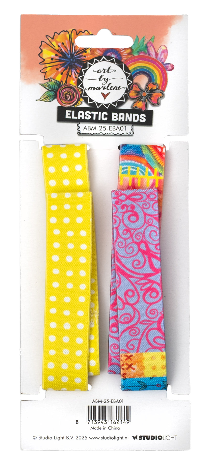 Bandes élastiques ABM pour un journal intime de taille parfaite Art By Marlene 2 Pièces