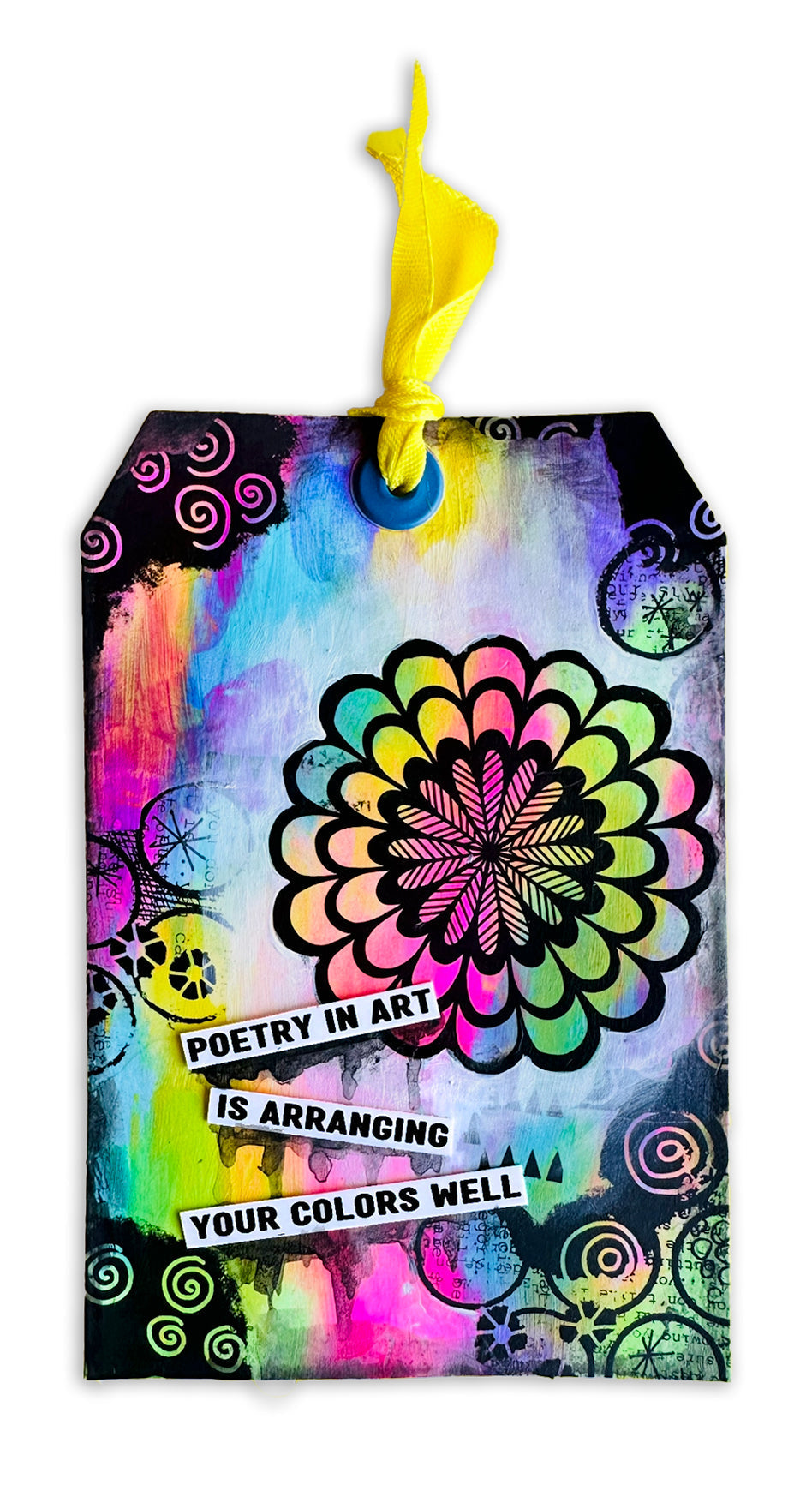 ABM Autocollants à Frotter Jolis Motifs, Noir Art By Marlene 6 Feuilles