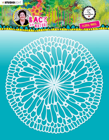 ABM Mask Floral Wheel Back To Nature 200x200x1mm 1 PC nr.83