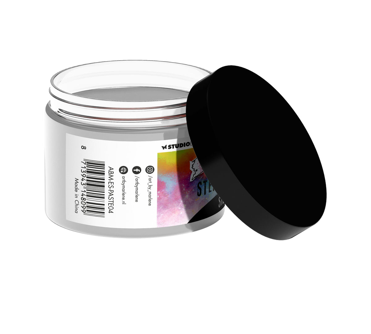Pâte pochoir ABM Argent Métallisé Essentiels 70x60x70mm 1 PC nr.04