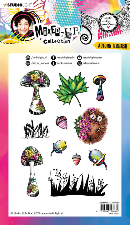 ABM Tampon Transparent Automne Flourish Collection Mélangée 148x210x3mm 11 PC nr.286