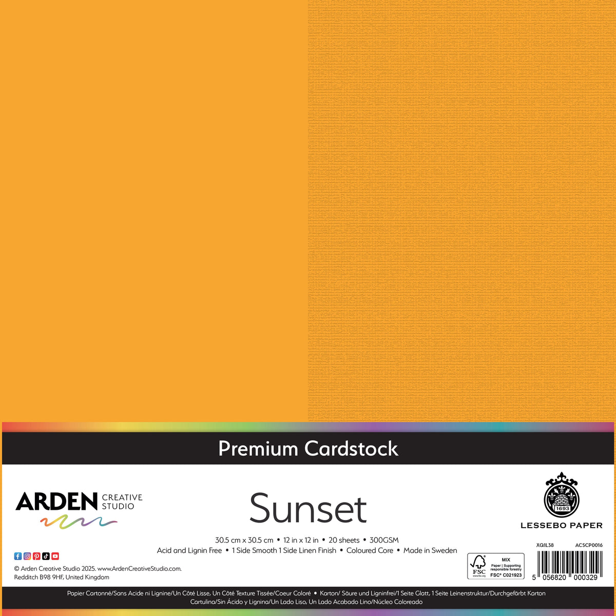 Arden Creative Studio Premium Cardstock 12in x 12in 300gsm 20 Pack